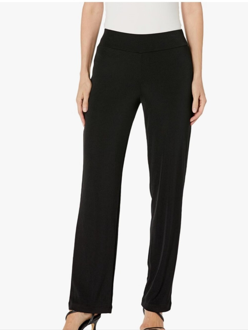 Jones New York Pull On Straight Leg Full Length Pants Size Large